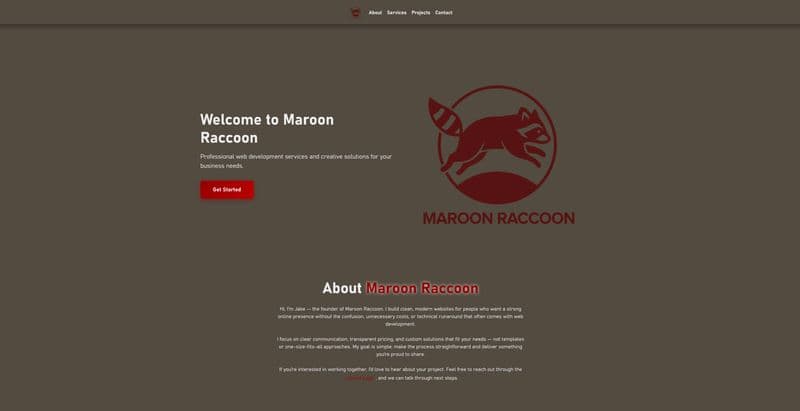 Maroon Raccoon screenshot
