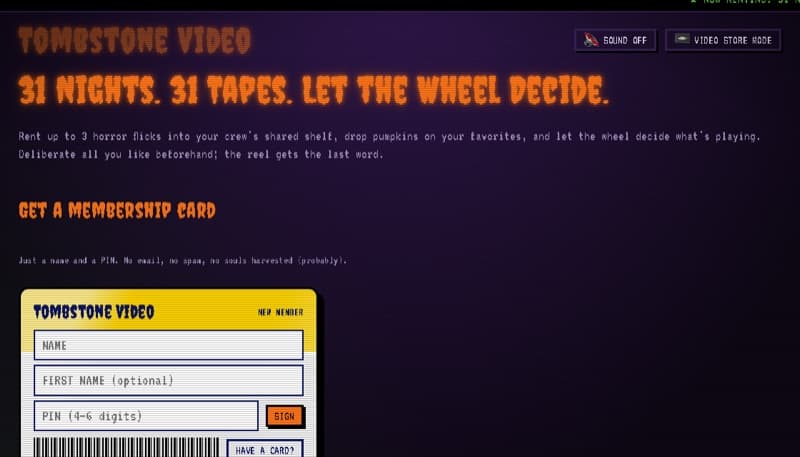 Tombstone Video screenshot